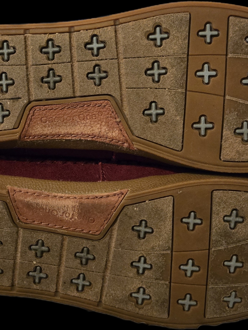 TOMS Burgundy Suede Ankle Boots, Knit Patterned Shaft. Used, Great Condition. W8 - Picture 4 of 4